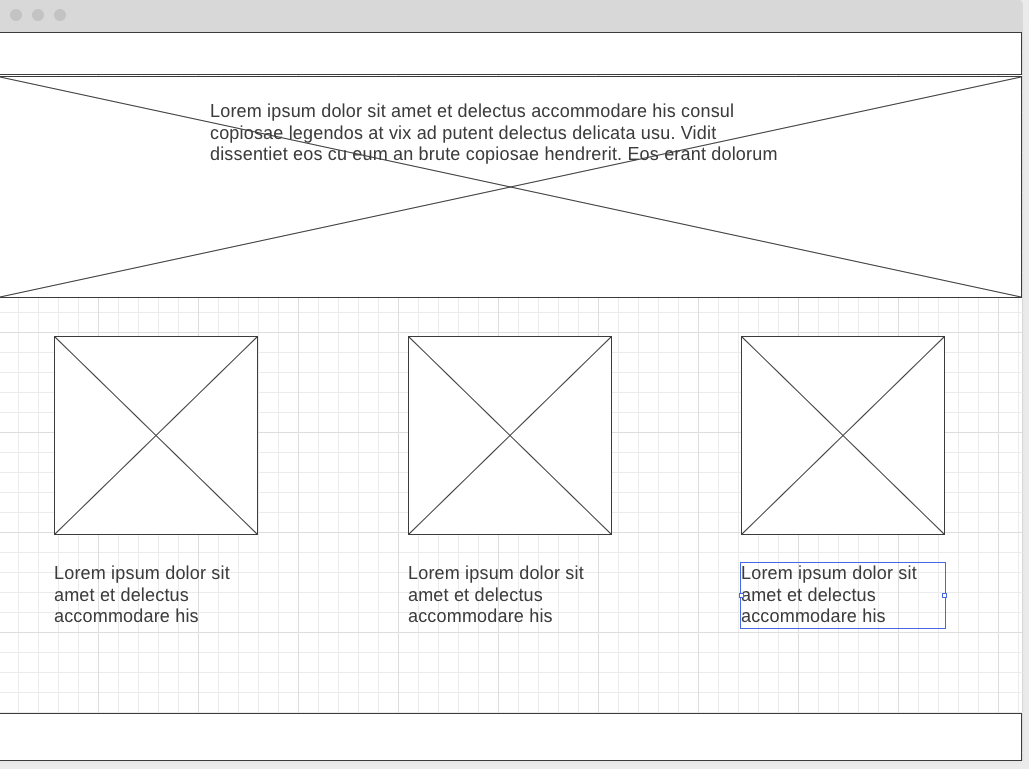 home page wireframe