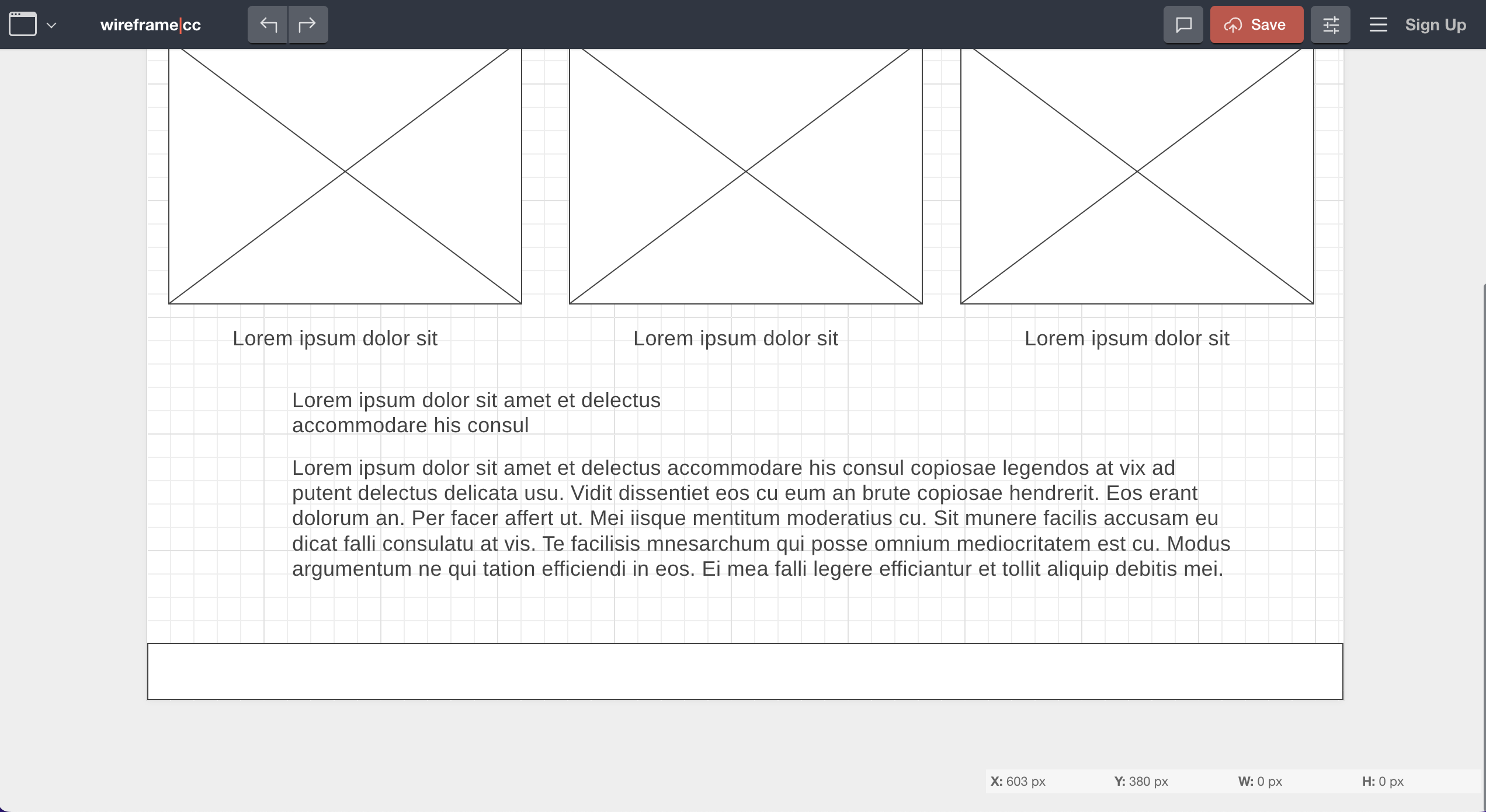 page 2 wireframe